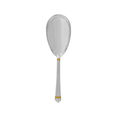 Christofle Silver Plated Aria Gold Serving Ladle 1022-058 In Gold / Silver