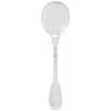 Christofle Silver Plated Chinon Cream Soup Spoon 0027-001 In Cream / Silver