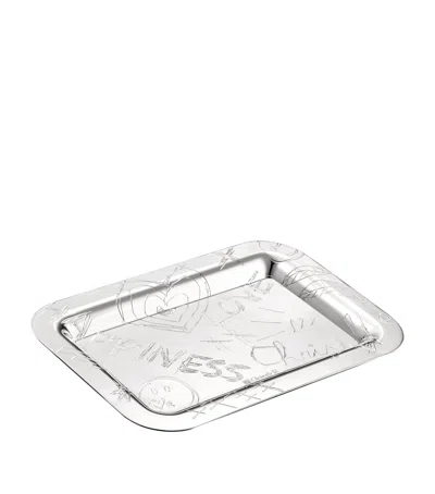 Christofle Silver-plated Graffiti Tray