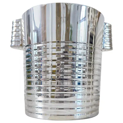Pre-owned Christofle Silver Plated Ice Buckets Luc Lanel, French Work, . Circa 1930