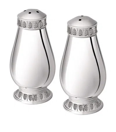 Christofle Silver-plated Malmaison Salt And Pepper Shakers In Gray
