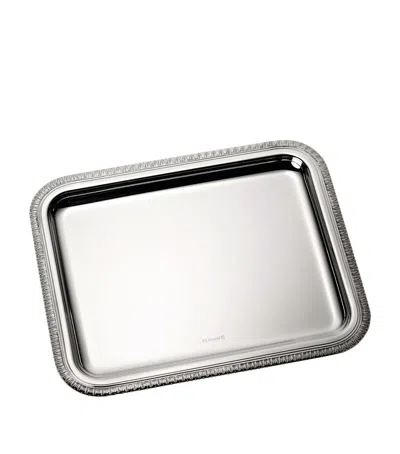 Christofle Silver-plated Malmaison Tray In Gray
