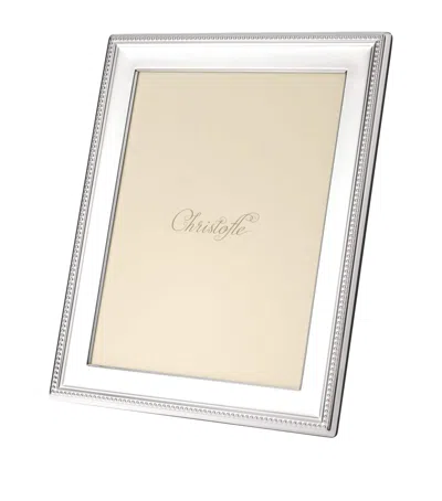 Christofle Silver Perles Picture Frame