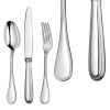 Christofle Silver Plated Perles Salad Serving Fork 0010-083 In Silver