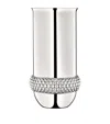 Christofle Silver-plated Perles Vase In Silver