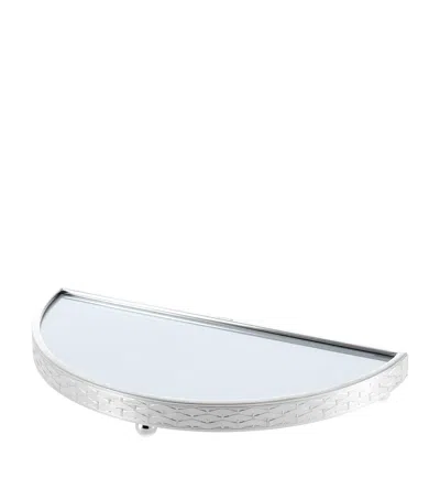 Christofle Silver-plated Sève D'argent Semi-circle Tray