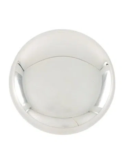 Pre-owned Christofle Silver Plated Uni Round Case In Metallic