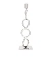 Christofle Silver-plated Vertigo 3-rings Candlestick In Silver