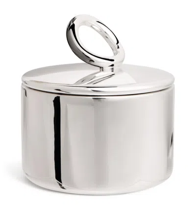 Christofle Silver-plated Vertigo Sugar Bowl In Gray