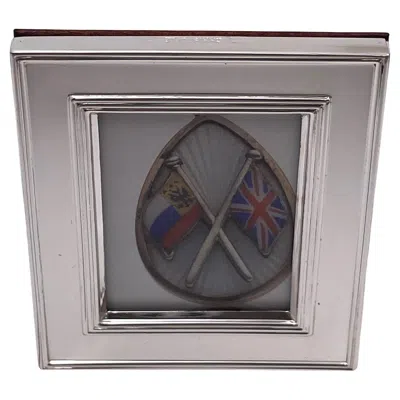 Pre-owned Christofle Silverplate Picture Frame Circa 1970s In New Condition In Brown