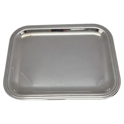Pre-owned Christofle Small Cocktail Tray By , French Art Deco Silver Plated Serving Tray