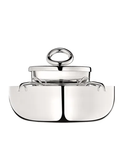 CHRISTOFLE CHRISTOFLE SMALL VERTIGO TWO-PIECE CAVIAR SERVING SET