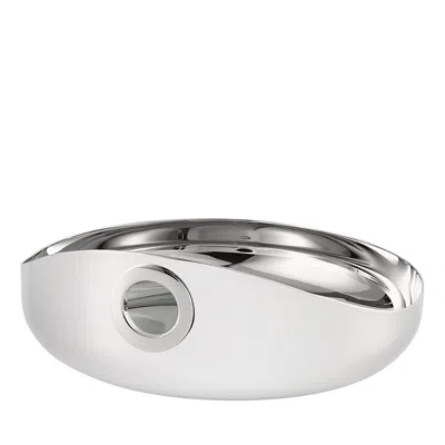 Christofle Stainless Steel Bowl In Silver