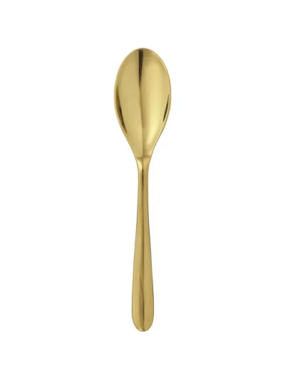 Christofle Stainless Steel Soup Spoon In Gold