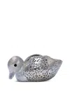Christofle Swimming Duckling Figurine In Metallic