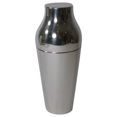 Pre-owned Christofle Two Part Modernist Cocktail Shaker By Orfèvrerie , Paris In Silver