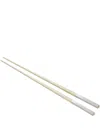 Christofle Uni And Vertigo Chopsticks Set In Neutral