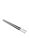 Christofle Uni Japanese Silver-plated Chopsticks In Black