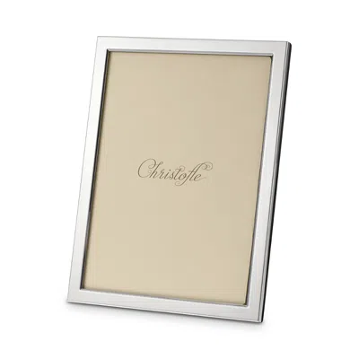 Christofle Uni Silverplated Frame, 5 X 7 In Gray