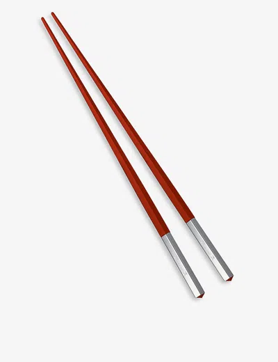CHRISTOFLE UNI WOOD AND SILVER-PLATED JAPANESE CHOPSTICKS,48065284