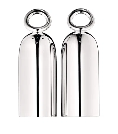Christofle Vertigo Salt And Pepper Shaker Set In Gray