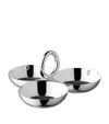 Christofle Vertigo Small Three-bowl Silver-plated Tray 8cm In Silver