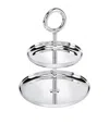 Christofle Vertigo Silver Plated Dessert Stand In Silver