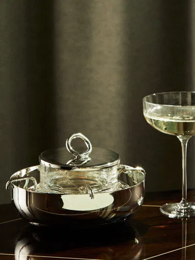 Christofle Vertigo Silver-plated Large Caviar Set  Abask Gift Set In Metallic