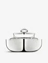 Christofle Small Vertigo Two-piece Caviar Serving Set In Silver