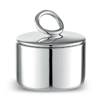 Christofle Vertigo Sugar Bowl In Silver