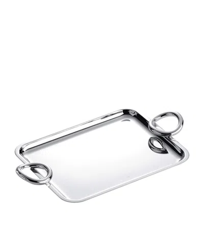 Christofle Vertigo Tray In Silver