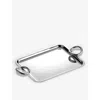 Christofle Vertigo Two-handle Silver-plated Tray 20cm X16cm