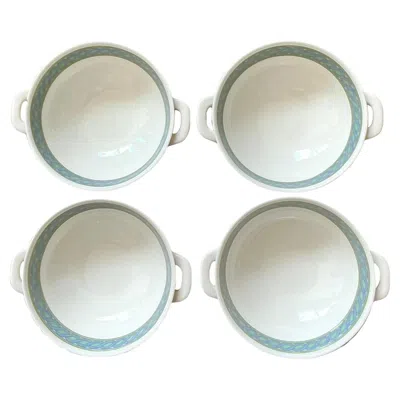 Pre-owned Christofle Vintage Boho  "torsada" Bowls - Set Of 4 In Gray