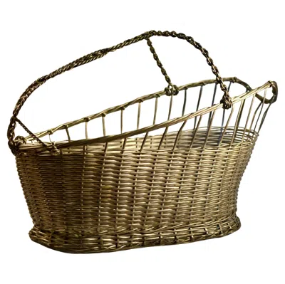Pre-owned Christofle Wine Bottle Basket For Serving France 1960. In Silver