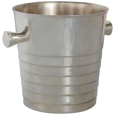 Pre-owned Christofle Wine Cooler  France Art Deco Original In Gray