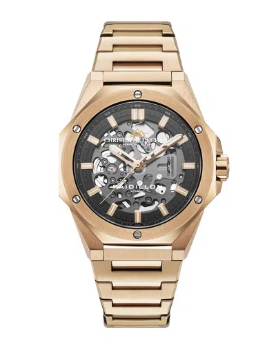 Christophe Duchamp Duchamp Men's Raidillon Skeleton Watch In Gold
