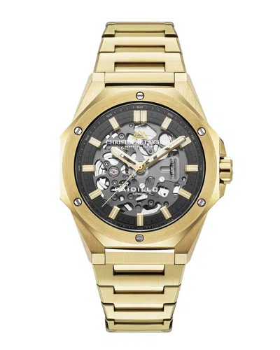 Christophe Duchamp Duchamp Men's Raidillon Skeleton Watch In Gold