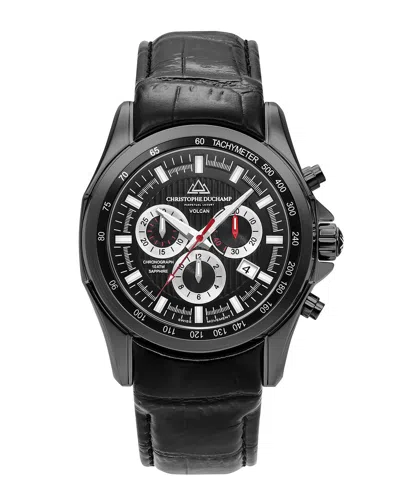 Christophe Duchamp Duchamp Men's Volcan Watch In Black