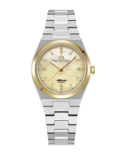 Christophe Duchamp Duchamp Women's Attitude Double Diamond Watch In Gray