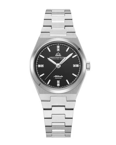 Christophe Duchamp Duchamp Women's Attitude Double Diamond Watch In Metallic