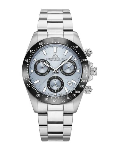Christophe Duchamp Men's Grandmont Ceramic Watch In Silver