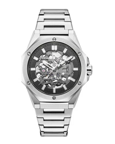 Christophe Duchamp Men's Raidillon Skeleton Watch In Silver