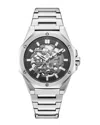 Christophe Duchamp Men's Raidillon Skeleton Watch In Silver