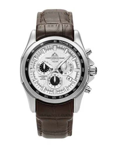Christophe Duchamp Men's Volcan Watch In Brown
