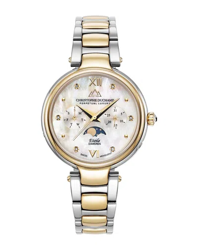 Christophe Duchamp Women's Etoile Diamond Watch In Gold