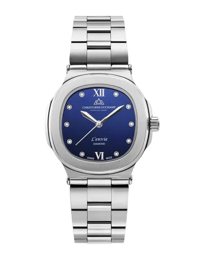 Christophe Duchamp Women's L'envie Diamond Watch In Metallic