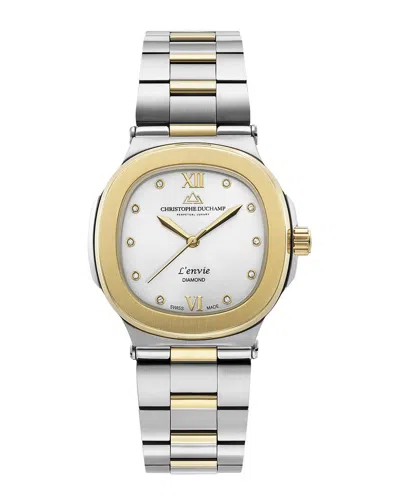 Christophe Duchamp Women's L'envie Diamond Watch In Metallic