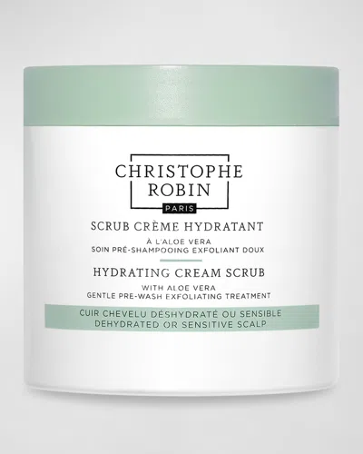 Christophe Robin Hydrating Cream Scrub With Aloe Vera In White