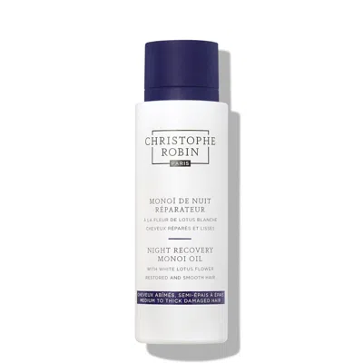Christophe Robin Night Recovery Monoï Oil With White Lotus Flower