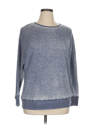 Pre-owned Christopher & Banks 3/4 Sleeve T-shirt In Gray